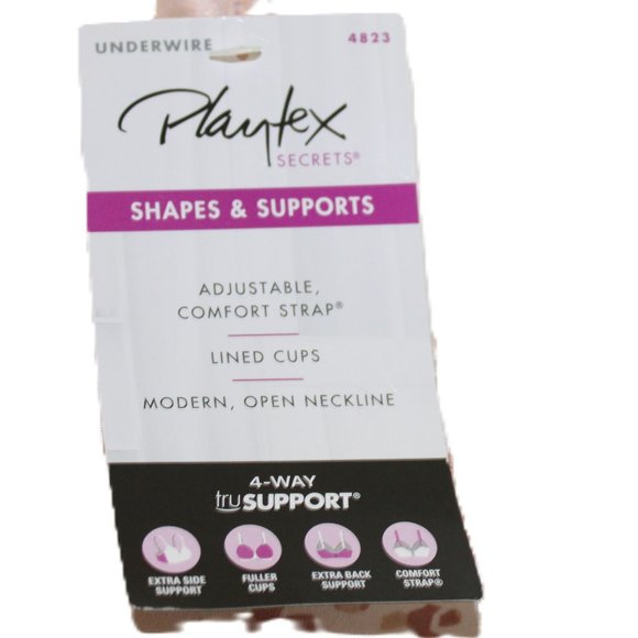 Playtex Secrets Underwire Animal Print Color Tan/Brown Size 38C - Picture 5 of 12